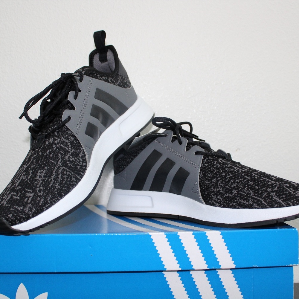 Adidas XPLR J Black White Shoes NEW